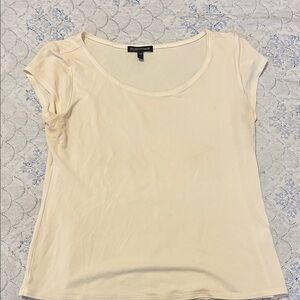 100% silk Cream Women's Top Eileen fisher